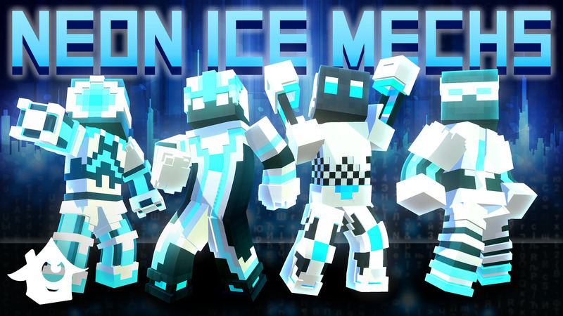 Neon Ice Mechs Key Art