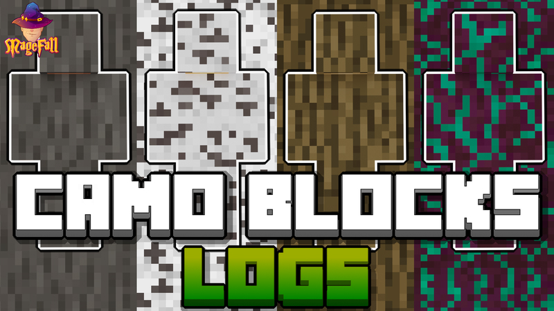 Camo Blocks: Logs Key Art