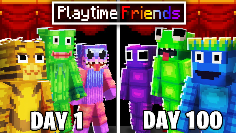 100 Days Playtime Friends Key Art