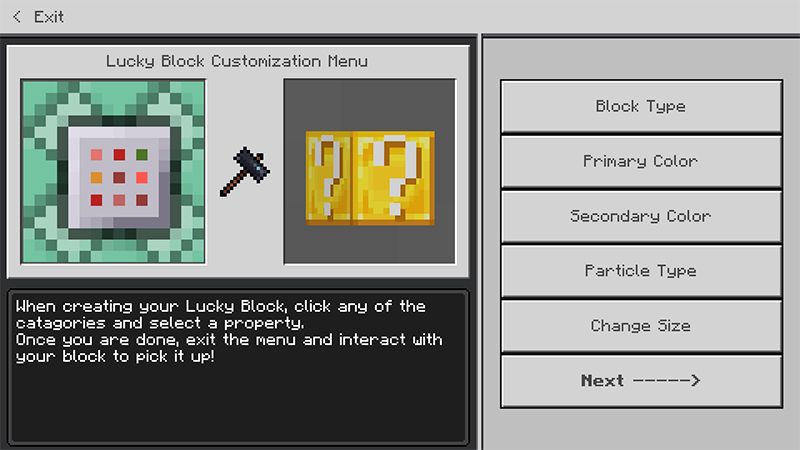 Lucky Blocks Customizer Screenshot #1