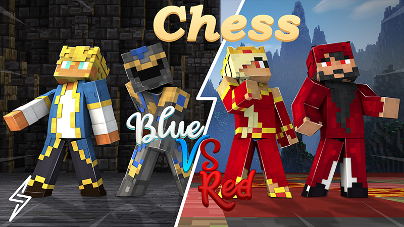 Chess Blue vs Red Key Art