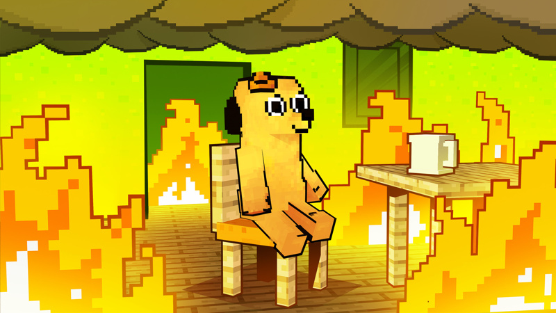 THIS IS FINE on the Minecraft Marketplace by Pixelusion