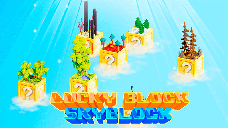 LuckyBlock SkyBlock Key Art