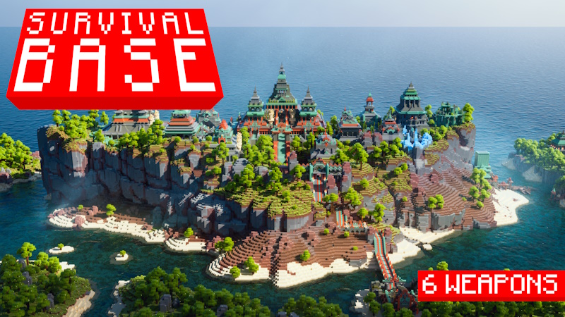 Survival Island Base on the Minecraft Marketplace by Misfits