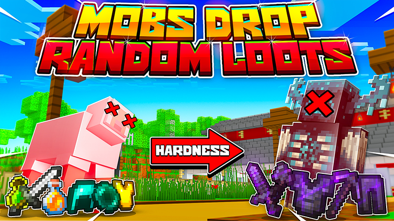 Mobs Drop Random Loots Key Art