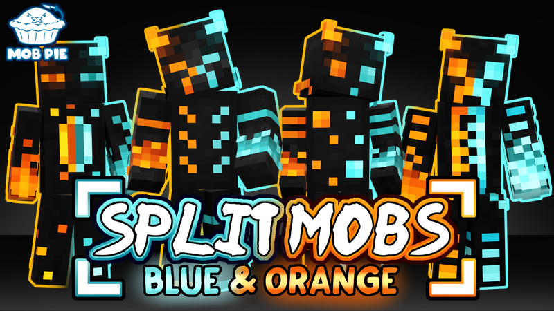 Split Mobs: Blue & Orange Key Art