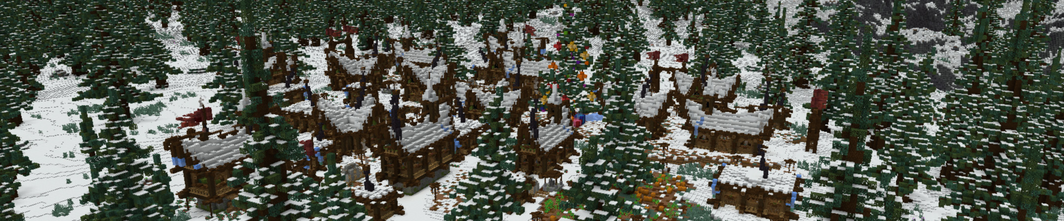 Winter Village Panorama