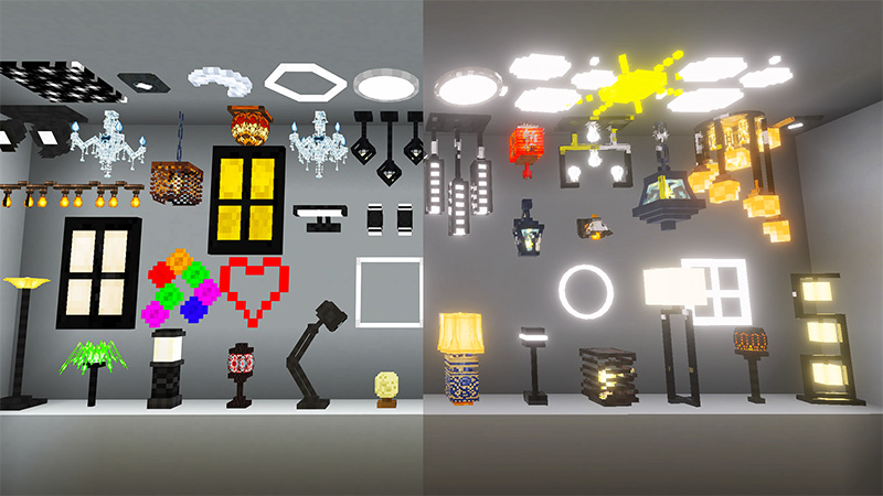 Lights and Lamps Vibrant & Redstone Update Add-On by KA Studios