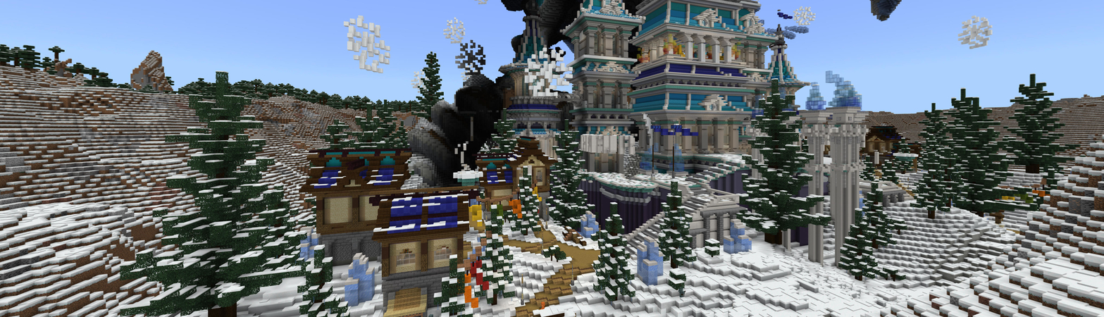 Winter Dragon Castle Panorama