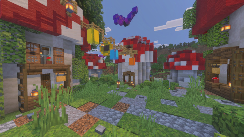 Mushroom Village by Block Perfect Studios