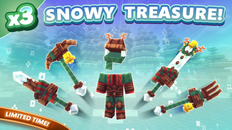 3x Snowy Treasure