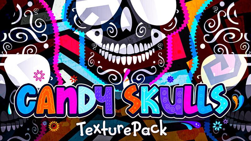 Candy Skulls Texture Pack Key Art