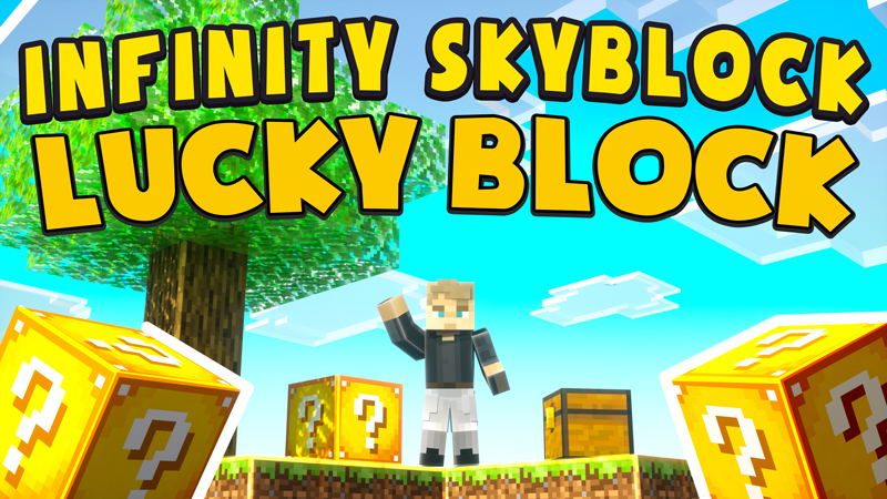 INFINITY LUCKY BLOCK SKYBLOCK! Key Art