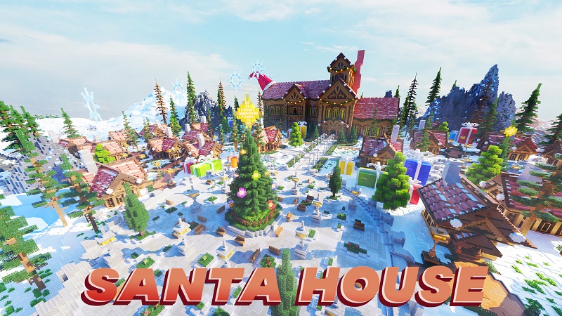 Santa House on the Minecraft Marketplace by Fall Studios