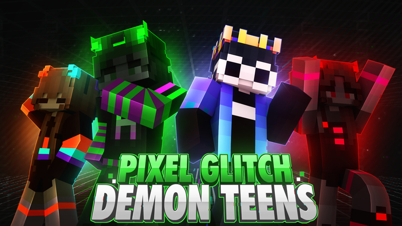 Pixel Glitch Demon Teens Key Art