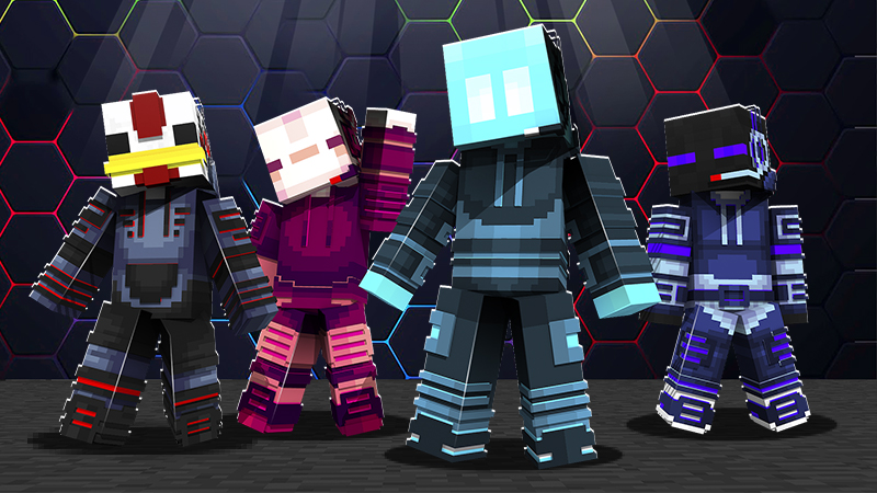 Blocky Gamer Mobs Key Art