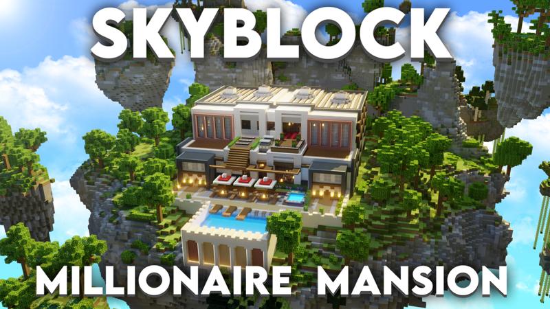 Skyblock Millionaire Mansion Key Art