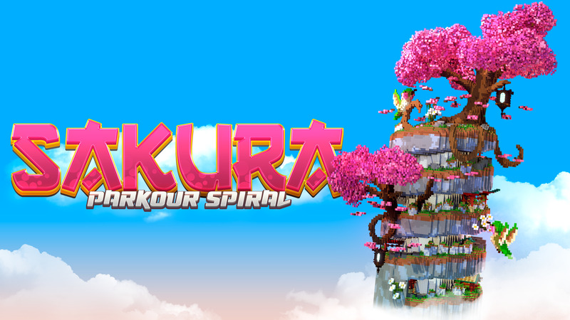 Sakura Parkour Spiral Key Art