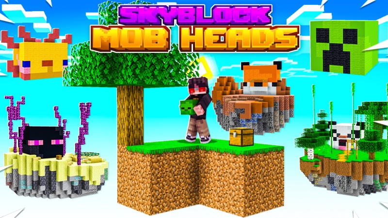 Skyblock Mob Heads Key Art