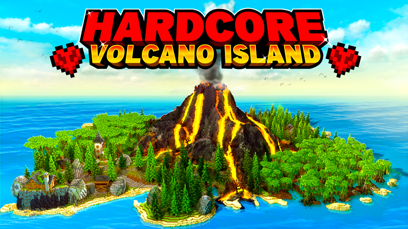 HARDCORE - VOLCANO ISLAND Key Art