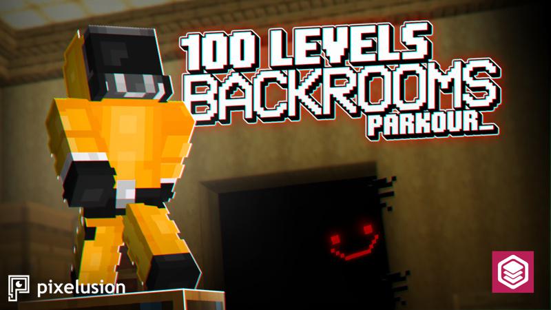 Backrooms 100 Levels Parkour Key Art