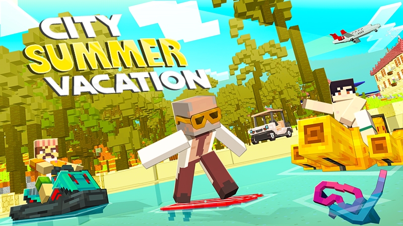 City Summer Vacation Key Art