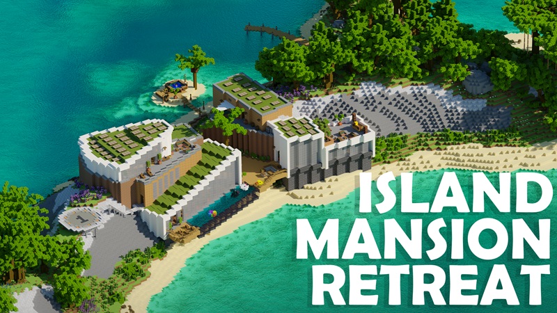 Island Mansion Retreat Key Art