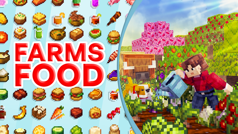 Farms &plus; Foods on the Minecraft Marketplace by Misfits
