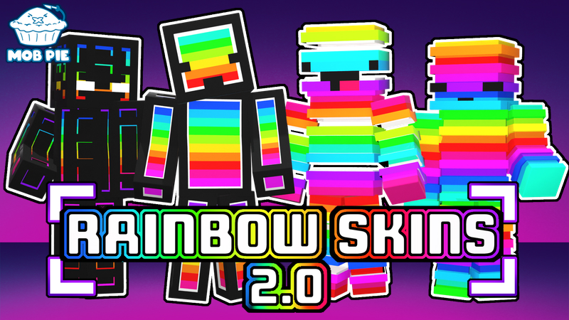 Rainbow Skins 2.0 by Mob Pie (Minecraft Skin Pack) - Minecraft Bedrock ...