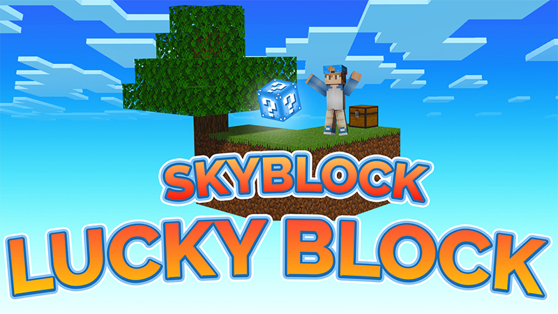 Skyblock Lucky Blocks Key Art