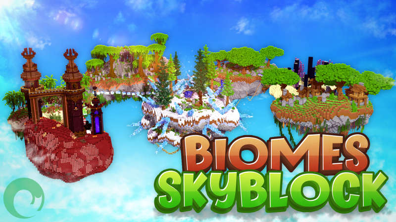 Biomes Skyblock Key Art