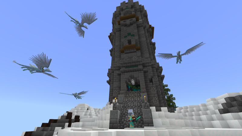 Fantasy Spawns Frozen Castle In Minecraft Marketplace Minecraft