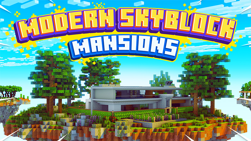 Modern Skyblock Mansions Key Art