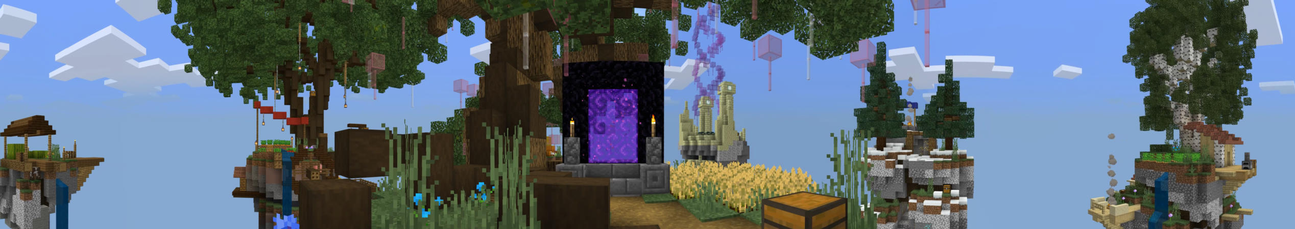 Skyblock Nether Dungeons Panorama