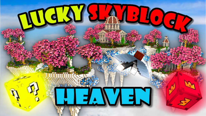 Lucky Skyblock Heaven Key Art