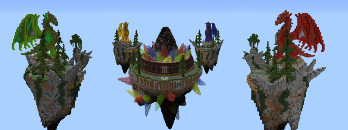 Dragon Lucky Block Bedwars Panorama