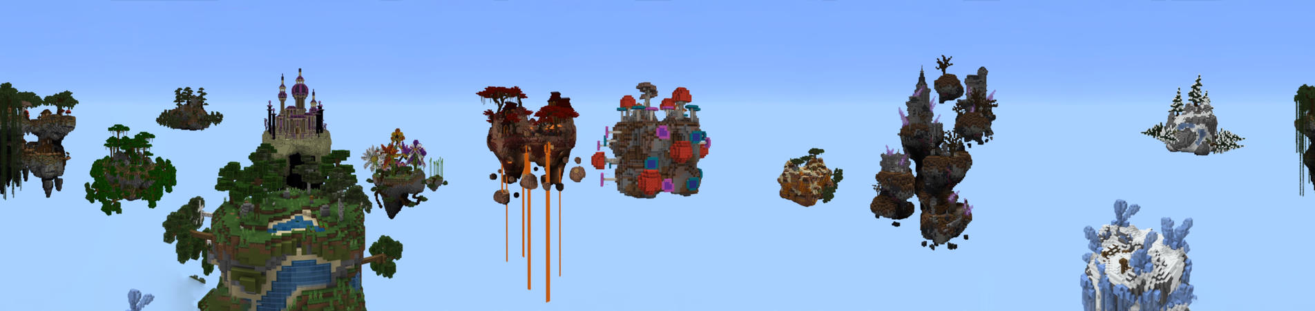 Skyblock Block Planets Panorama