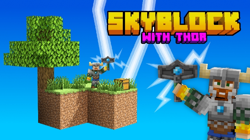 Skyblock with Thor Key Art