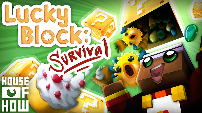 Lucky Block Survival In Minecraft Marketplace Minecraft