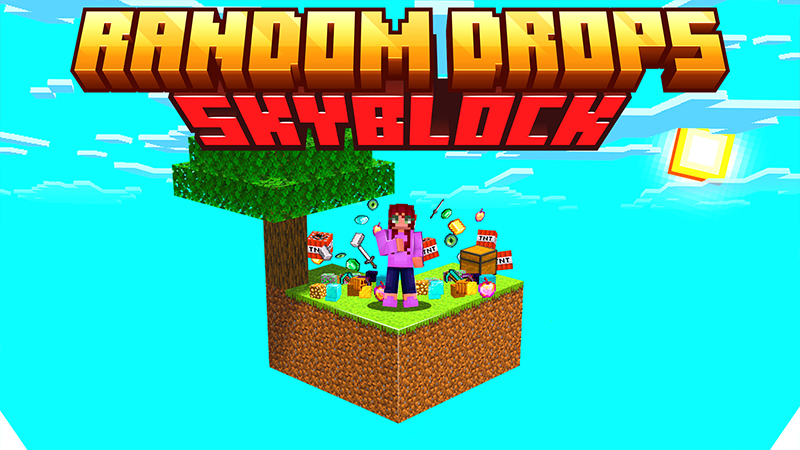 Random Drops Skyblock Key Art