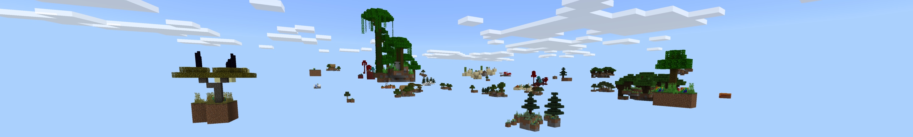 Skyblock Rainbow Lucky Blocks Panorama