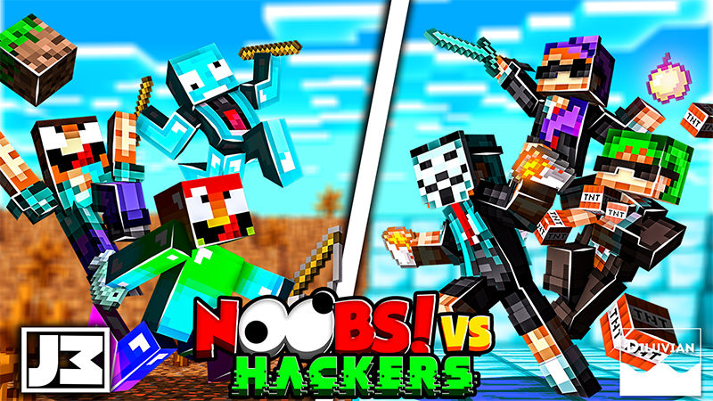 Noobs! vs Hackers Key Art