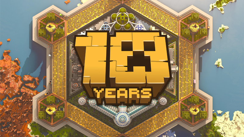 10 Years of Minecraft Key Art