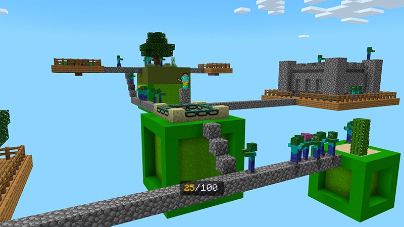 100 Days Zombie Skyblock by In Mine