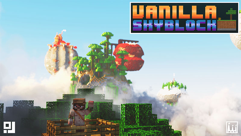 Vanilla Skyblock Key Art