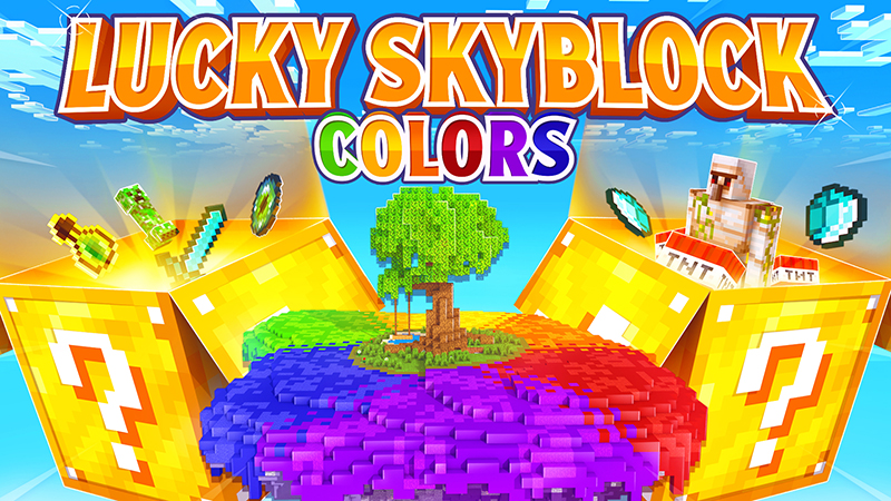 Lucky Skyblock: Colors Key Art