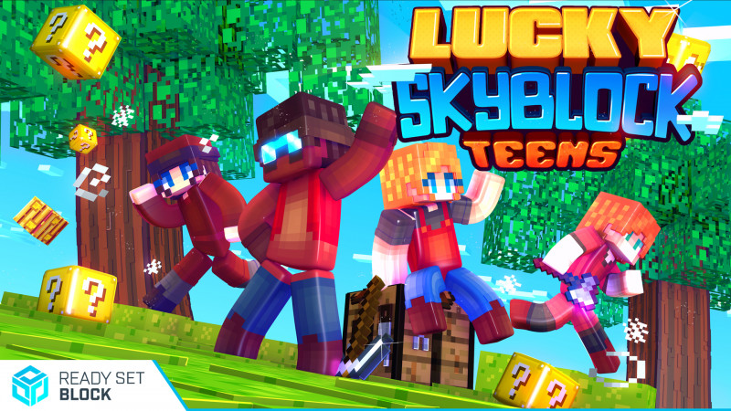 Lucky Skyblock Teens Key Art