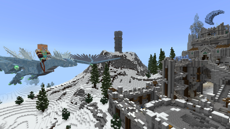 Fantasy Spawns Frozen Castle In Minecraft Marketplace Minecraft