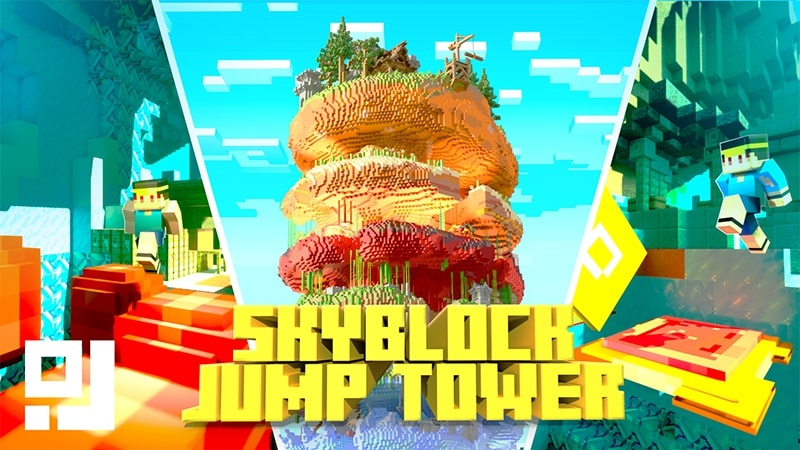 Skyblock Jump Tower Key Art