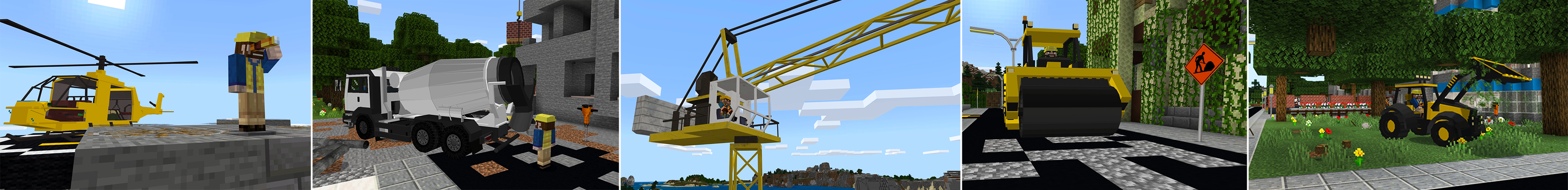 Craftable Construction Trucks Panorama